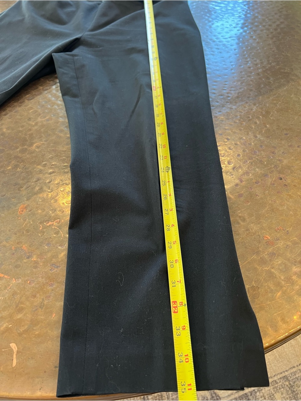 Womyn Black Cropped Straight-Leg Dress Pants - Picture 6 of 10